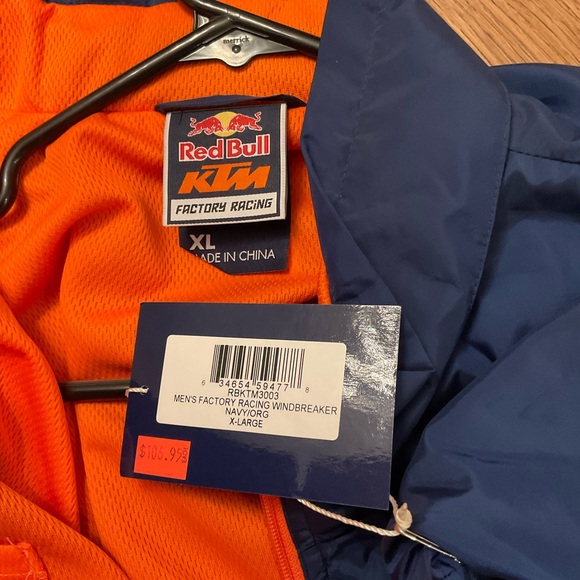 KTM / RED BULL factory racing jacket . XL . Blue/orange . NWT - Picture 5 of 5